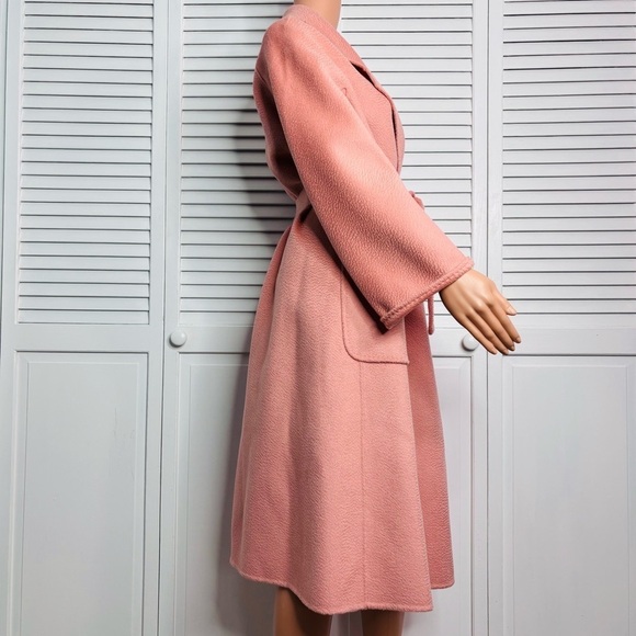 PISSENLIT Pink The Classic Wrap Coat Size 2 - Picture 5 of 9
